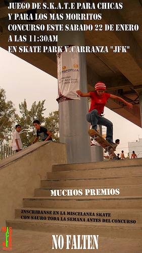Last weekend in Mexico City, a girls game of S.K.A.T.E was organised by 